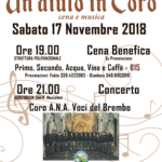 CENA BENEFICA e CONCERTO CORALE - CORO A.N.A. VOCI del BREMBO