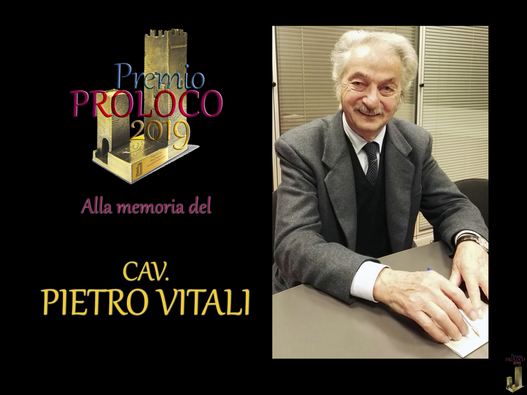 Cav. Pietro Vitali - Premio Pro Loco 2019